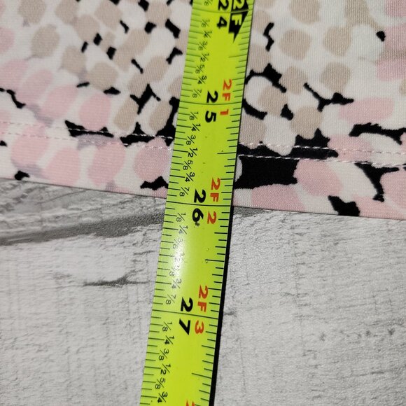 Jones Studio Sleeveless Pleated Blouse 2X Womens Abstract Pattern Polyester Pink - Picture 8 of 8